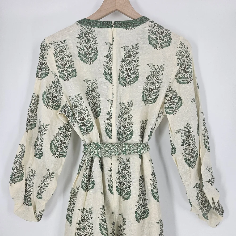 Tuckernuck Jade Terrace Cotton Linen Blend Rollins Maxi Dress - Picture 11 of 16